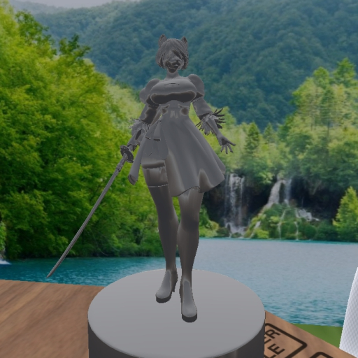 Metal Furry Fighter Figurine