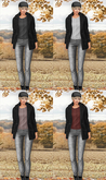 RKKN. Paige SET BLACK Coat V 3 RARE + GREY Jeans - SALE !