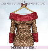 Haley Dress - Candy Cane Brown dress