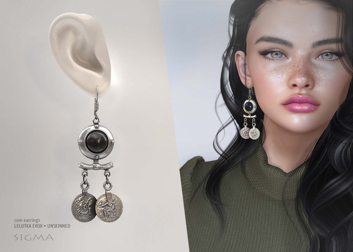 SIGMA Coin earrings 