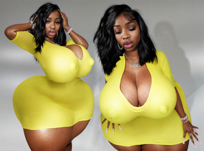 D'69 - Sculpting Mini Dress - Yellow (BAWDY 2.1)