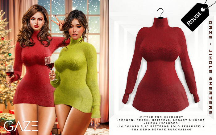 GAZE - Jingle Sweaters Rouge