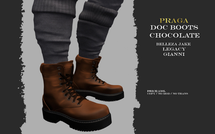 Praga Doc Boots - Chocolate