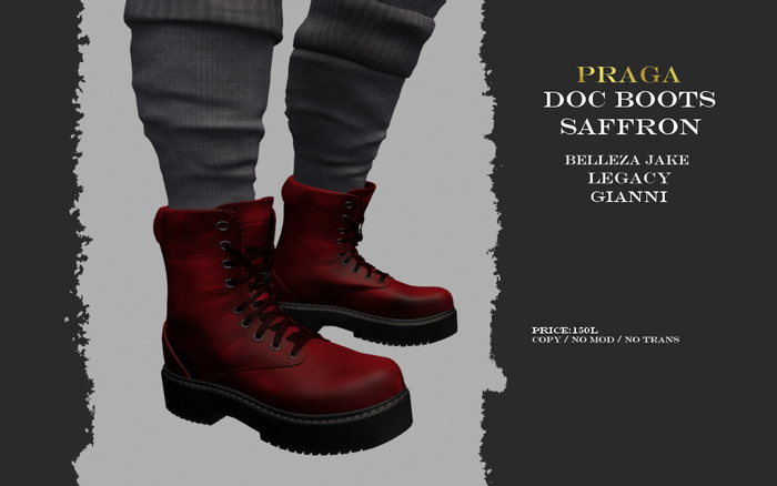 Praga Doc Boots - Saffron