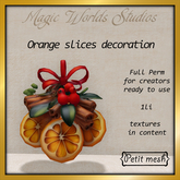 MW orange sleece decoration