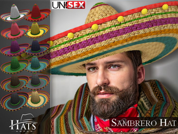 [HW] SOMBRERO UNISEX HATS FAT PACK