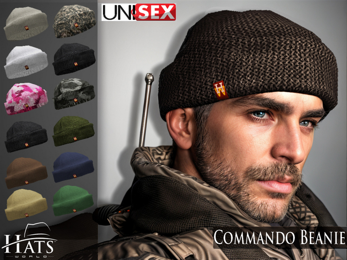 [HW] BEANIE HATS UNISEX COMMANDO FAT PACK