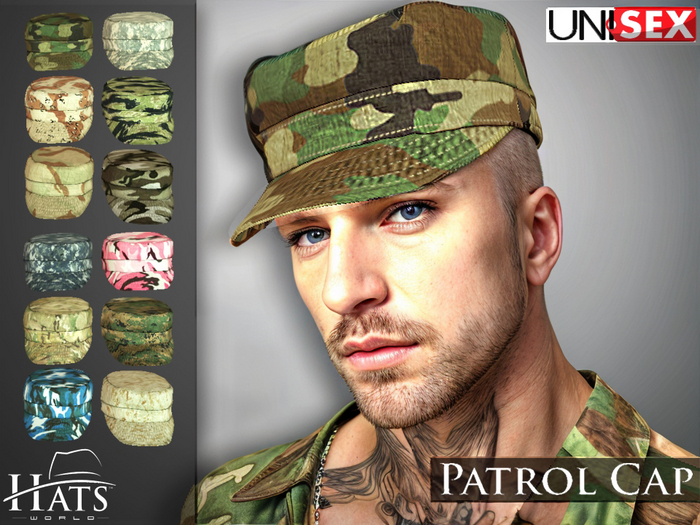 [HW] PATROL CAPS UNISEX CAMO FAT PACK