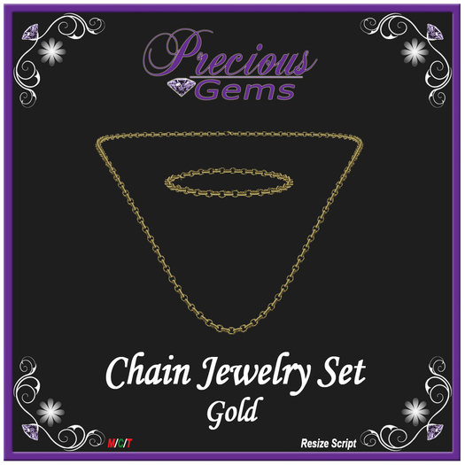 *PG* Chain Jewelry Set - Gold