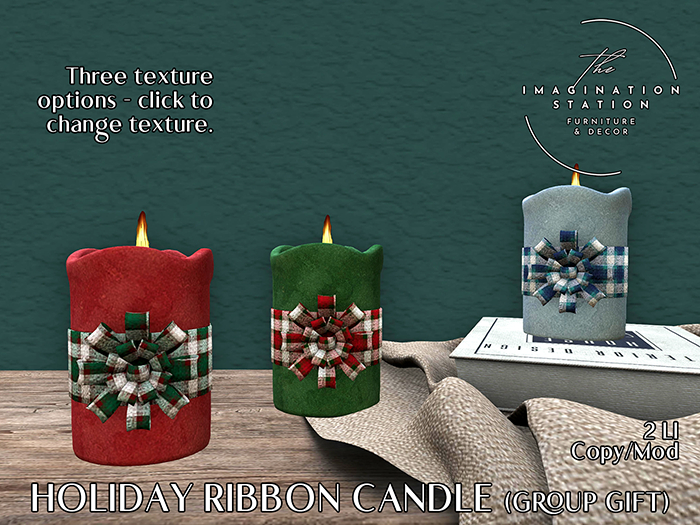 TIS - Holiday Ribbon Candle