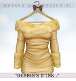 Haley Dress - Gold Dress