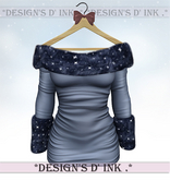 Haley Dress - Navy Silk