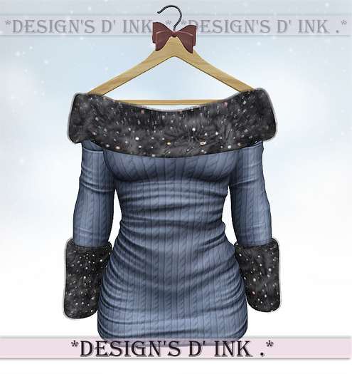 Haley Dress - Navy Knitting