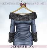 Haley Dress - Navy Knitting