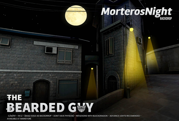 Morteros Night Backdrop - The Bearded Guy