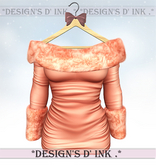 Haley Dress - Orange Silk