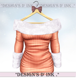 Haley Dress - Orange Knit