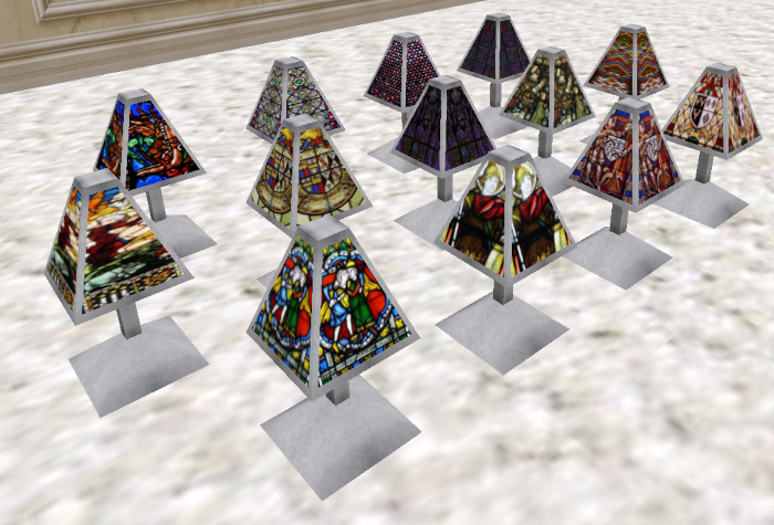 Shadow's Stained Glass Lamps