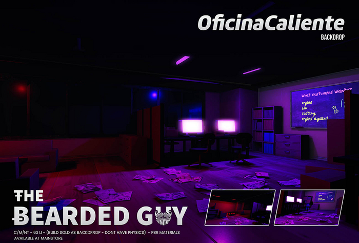 Oficina Caliente Backdrop - The Bearded Guy