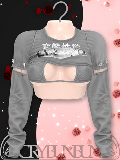CryBunBun - Replicant Shirt - Grey - Unpacker HUD