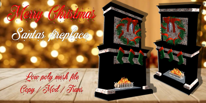 Merry Christmas: Fireplace