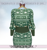 Allyson Dress - Christmas knit dress