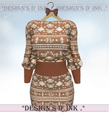 Allyson Dress - cappuccino knit dress