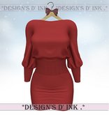 Allyson Dress - Red Fabric