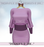 Allyson Dress - Lilac Fabric