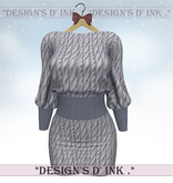 Allyson Dress - Blue Knitting Wool