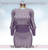 Allyson Dress - Violet Knitting Wool