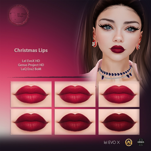 BE Allure - Christmas Lips Lel/Genus/LaQ (no mod/no trans)
