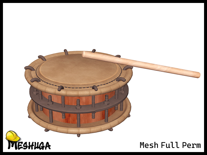 Meshuga Japanese Shime Daiko Drum Instrument FULL PERM MESH