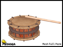 Meshuga Japanese Shime Daiko Drum Instrument FULL PERM MESH