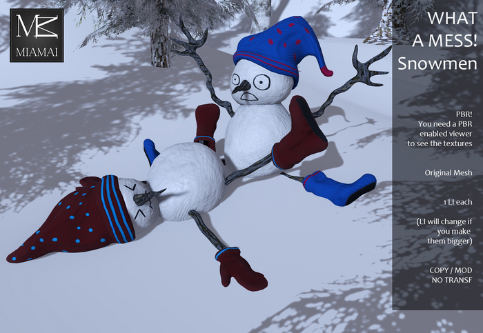 MIAMAI_ItsAMess! Snowmen PBR_FATPACK