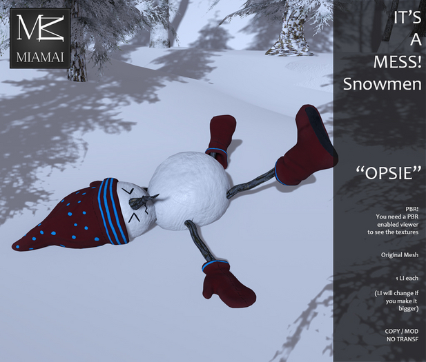MIAMAI_ItsAMess! Snowmen PBR_OPSIE