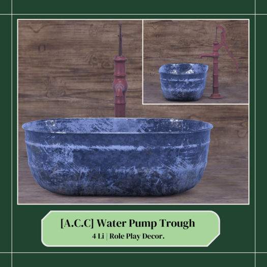 Acres Craft Co. Water Pump Trough