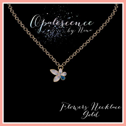 Flowers Necklace Gold
