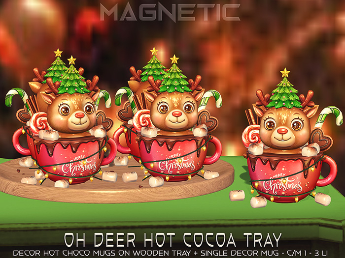 Magnetic - Oh Deer Hot Cocoa Tray