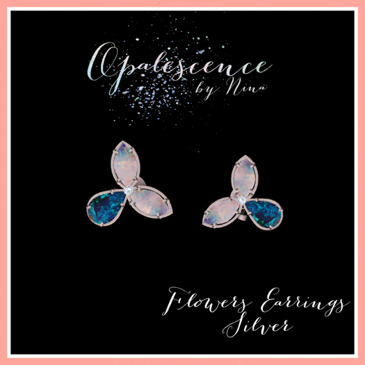 Flowers Earrings Silver