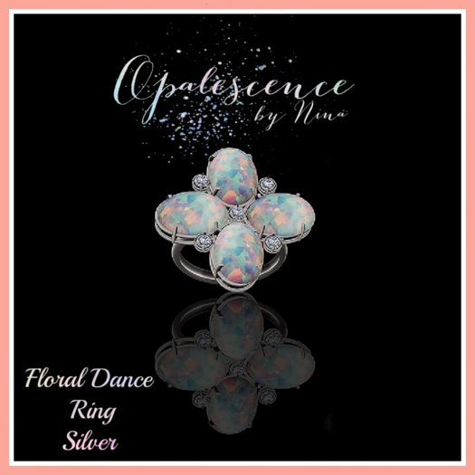 Floral Dance Ring Silver