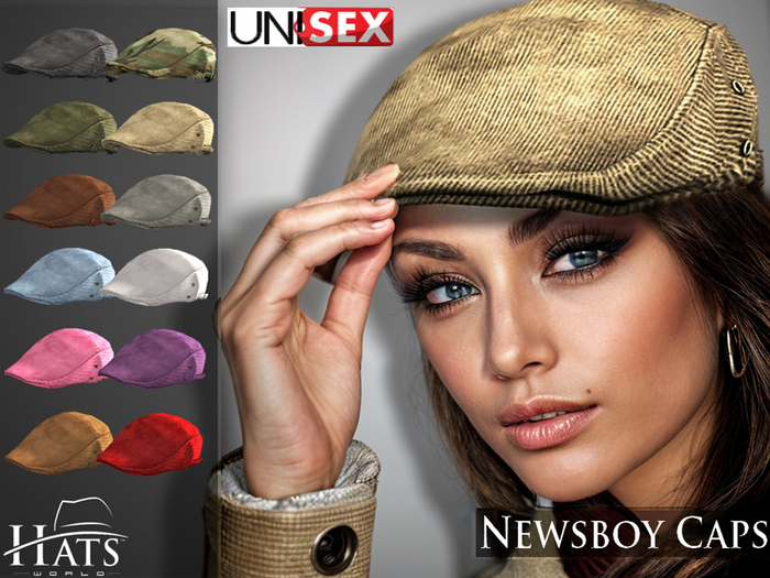 [HW] NEWSBOY HATS LADIES FAT PACK