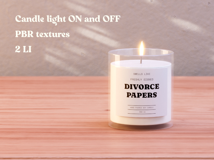 $NT Mood Candle DIVORCE PAPERS