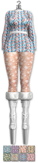 Graffitiwear Winter Roses Pastel Christmas