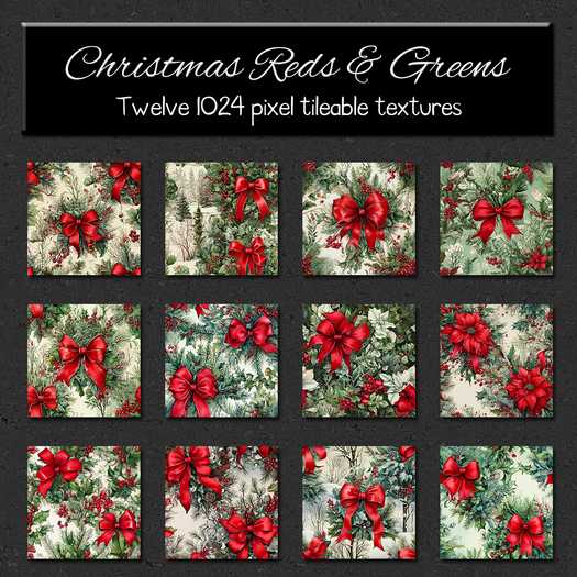 *Wallflowers* Christmas Reds & Greens