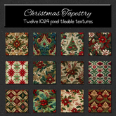 *Wallflowers* Christmas Tapestry