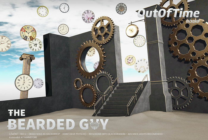 Out of Time Backdrop - The Bearded Guy