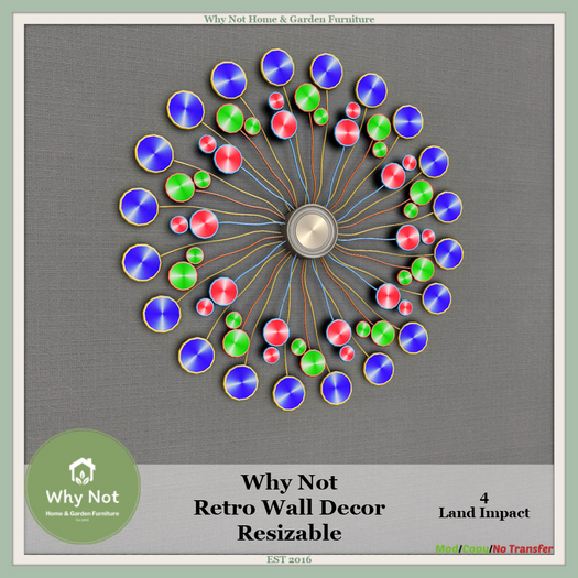 Why Not - Retro Wall Decor-Resizable-Boxed