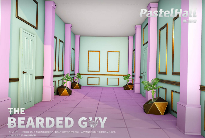 Pastel Hall Backdrop - The Bearded Guy
