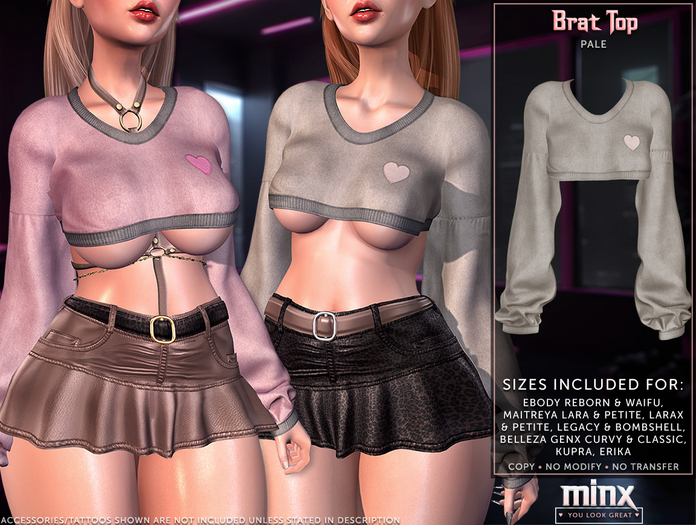 Minx - Brat Top - Pale (add me)